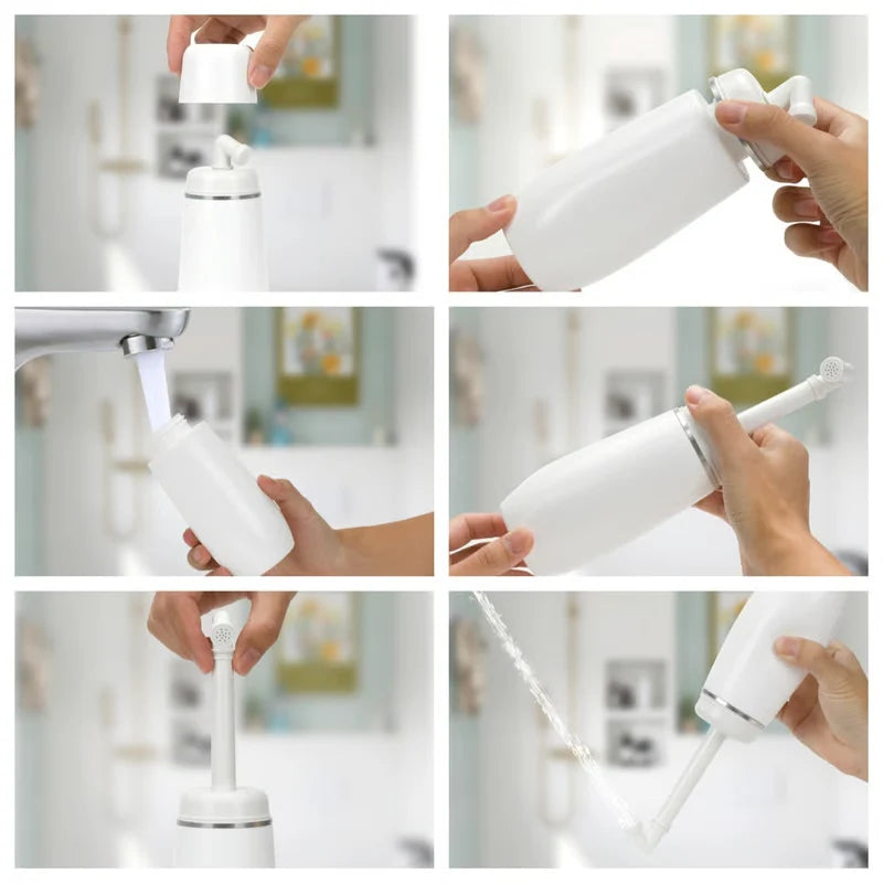 Portable Bidet 400ml Attachable Angled Nozzle