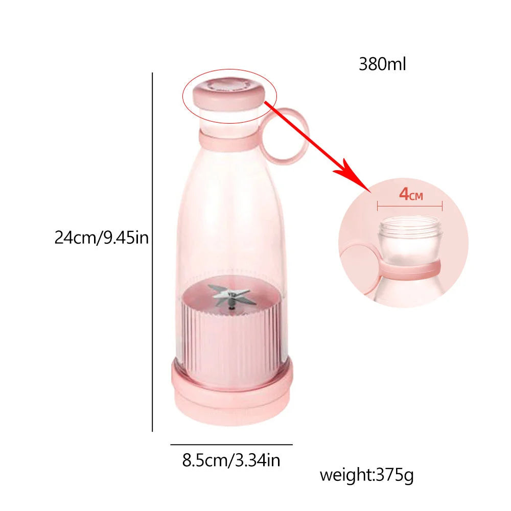 Portable Blender Cordless Magnetic Charging Stainless Steel Blades