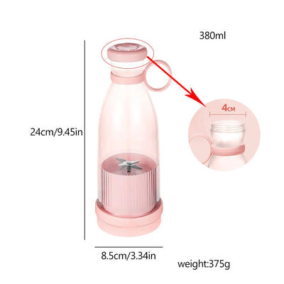 Portable Blender Cordless Magnetic Charging Stainless Steel Blades
