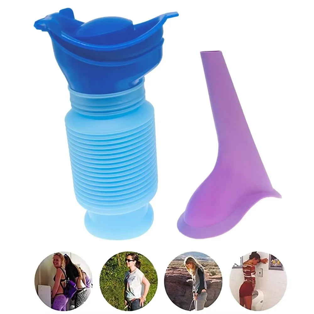 Portable Emergency Toilet Foldable Leakproof Odor-Control Lining