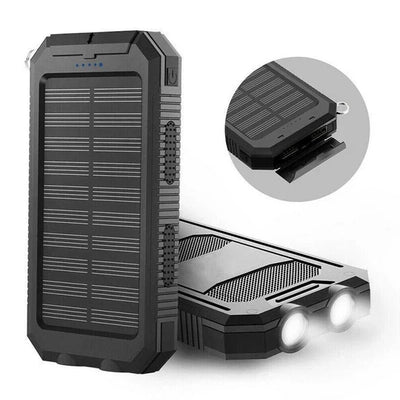 Portable Power Bank Solar Dual USB Waterproof