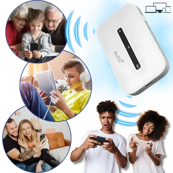 Portable Wi‑Fi Hotspot 4G LTE Up To 10 Devices