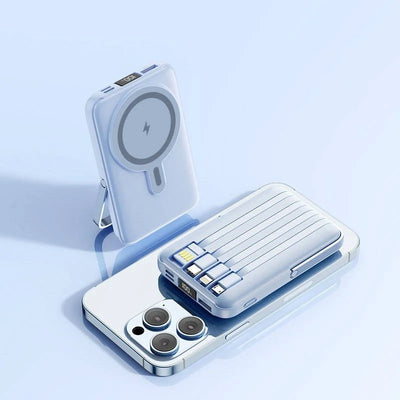 Power Bank 10000mAh Magnetic Wireless & Built-In Cables