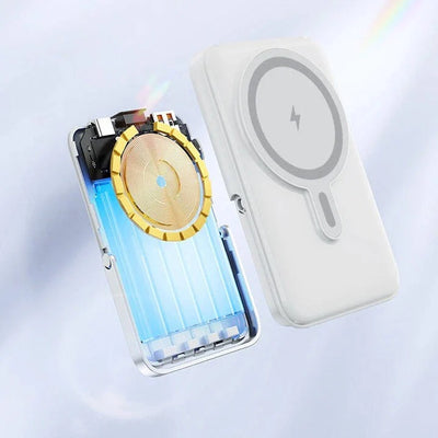 Power Bank 10000mAh Magnetic Wireless & Built-In Cables