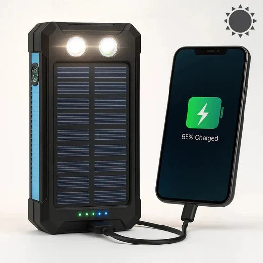 Power Bank Solar Charging High Capacity Dual USB