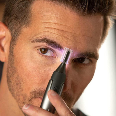 Precision Trimmer Titanium-Coated Blade LED Light Ultra-Lightweight