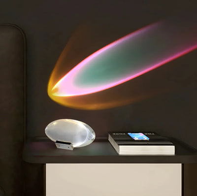 Prism Projection Light Cut Crystal Lens USB-Powered & Adjustable Stand