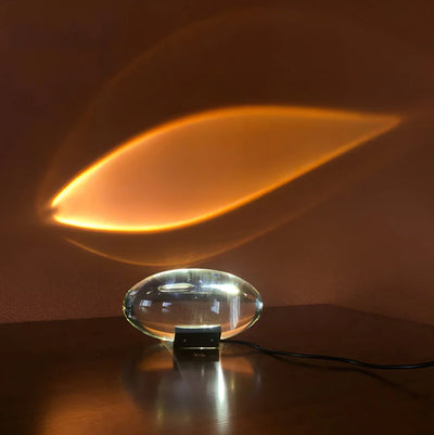 Prism Projection Light Cut Crystal Lens USB-Powered & Adjustable Stand