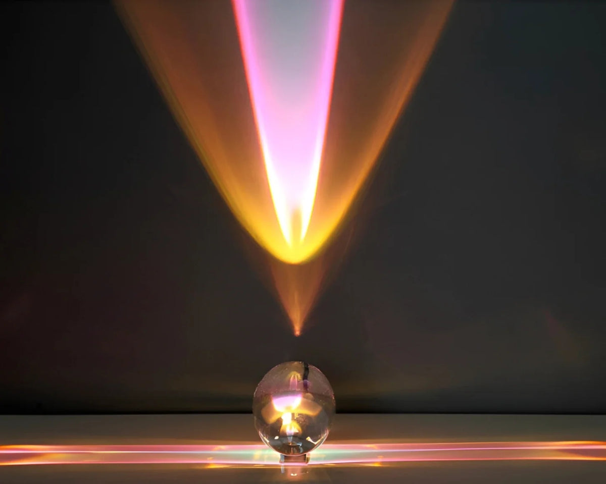 Prism Projection Light Cut Crystal Lens USB-Powered & Adjustable Stand