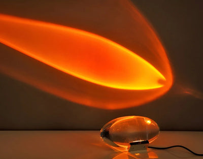 Prism Projection Light Cut Crystal Lens USB-Powered & Adjustable Stand