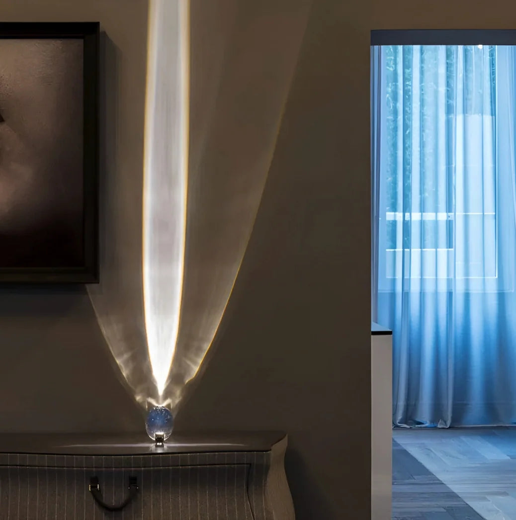 Prism Projection Light Cut Crystal Lens USB-Powered & Adjustable Stand
