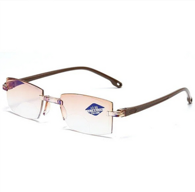 Progressive Glasses Rimless Ultra-Light Anti-Blue Light