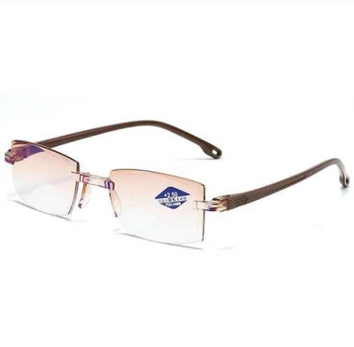Progressive Glasses Rimless Ultra-Light Anti-Blue Light