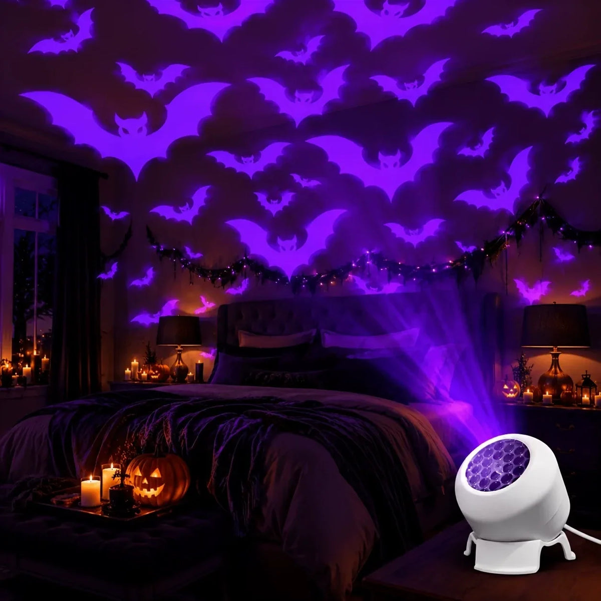 Projection Night Light USB-Powered Wall & Ceiling Scenes
