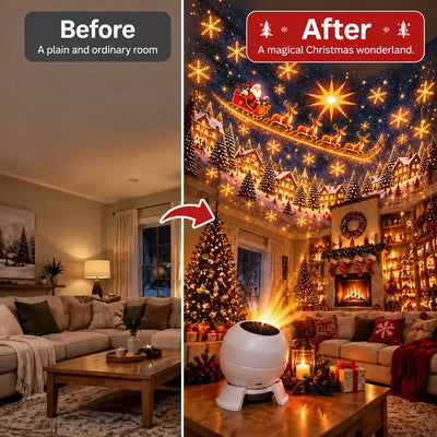 Projection Night Light USB-Powered Wall & Ceiling Scenes