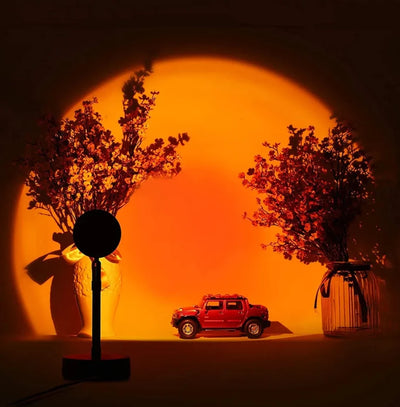 Projector Lamp LED Sunset 16-Color Remote & USB Powered