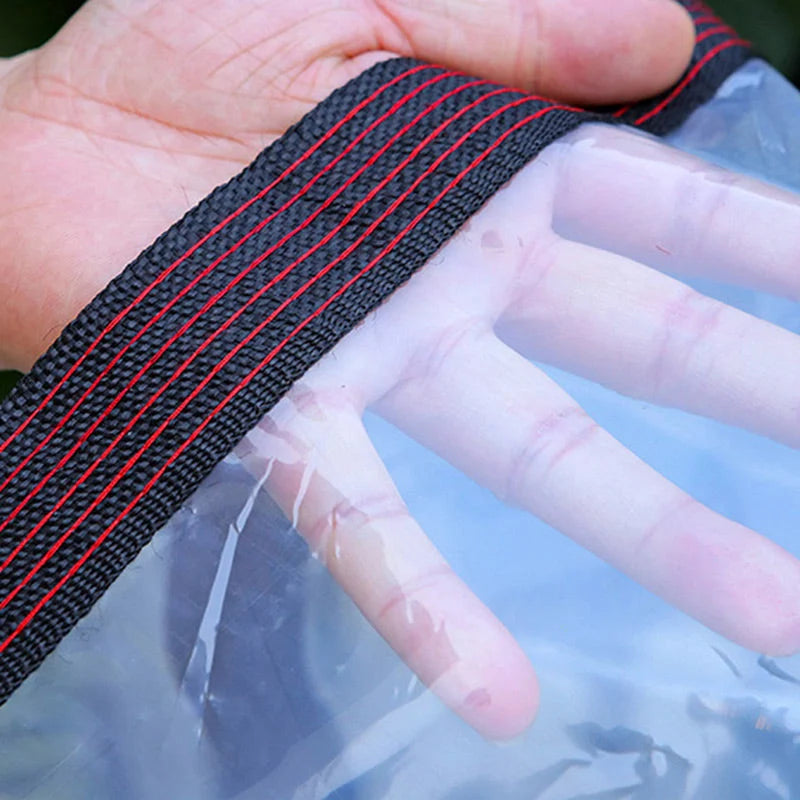 Protective Tarp Clear Tear-Resistant Weather-Resistant Outdoor Cover