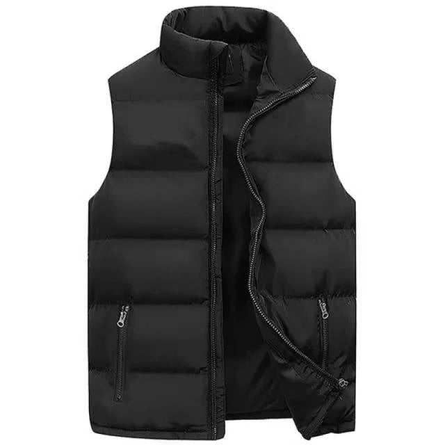 Puffer Vest Insulated Water-Repellent Zippered Pockets