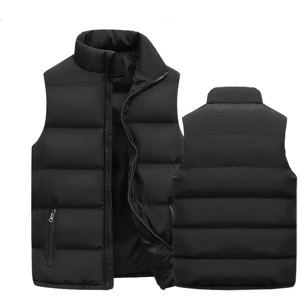 Puffer Vest Insulated Water-Repellent Zippered Pockets
