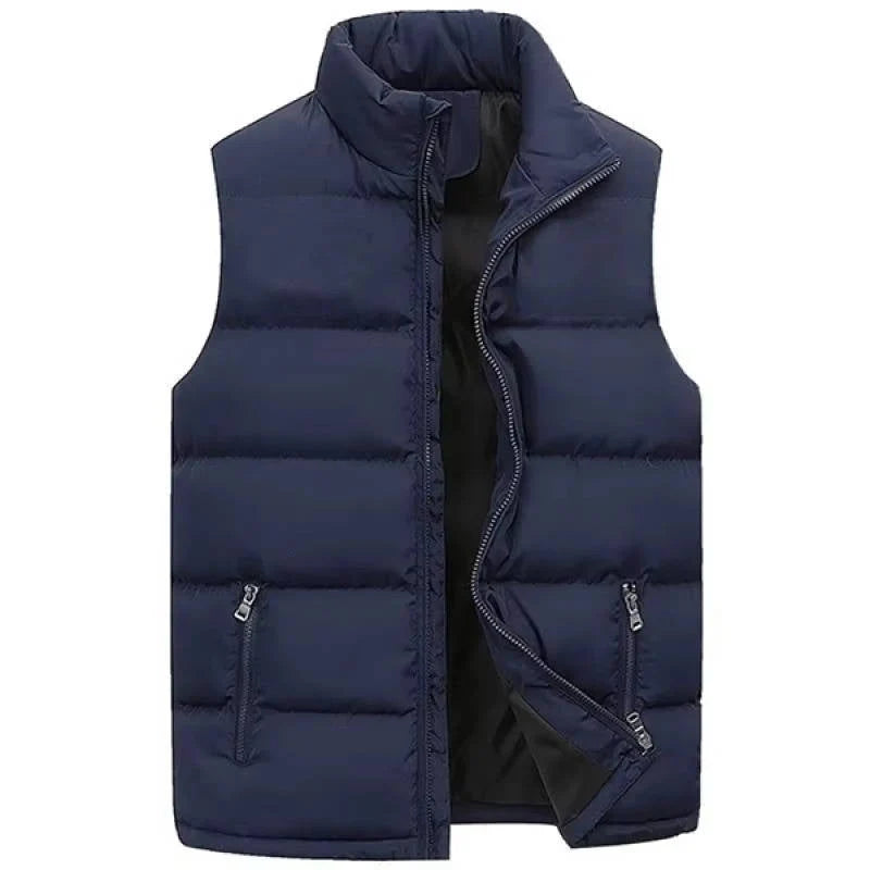 Puffer Vest Insulated Water-Repellent Zippered Pockets