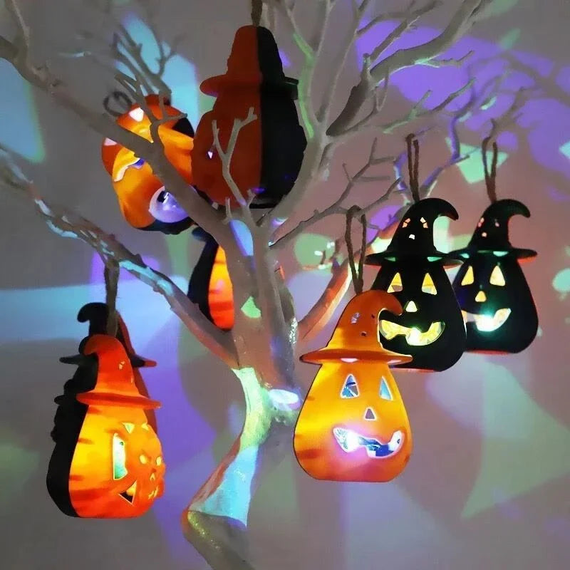 Pumpkin Lantern Battery-Powered Portable Flameless LED