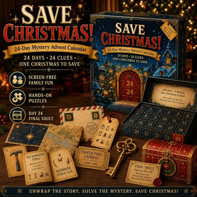 Puzzle Advent Calendar 24-Day Screen-Free Mystery Adventure