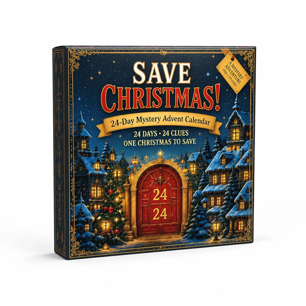 Puzzle Advent Calendar 24 Days Escape Room Challenges 6 Themes