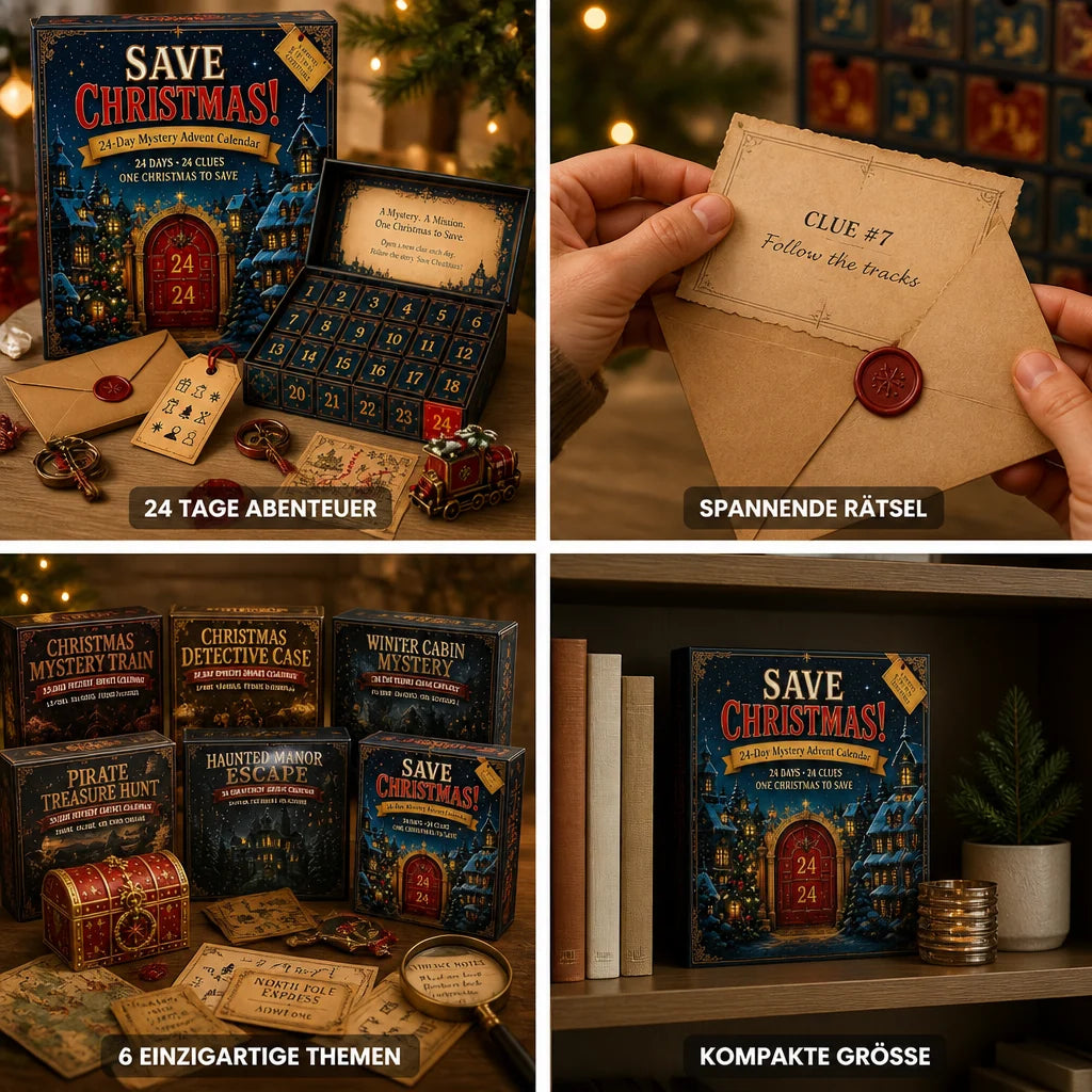 Puzzle Advent Calendar Escape Room 24 Daily Challenges