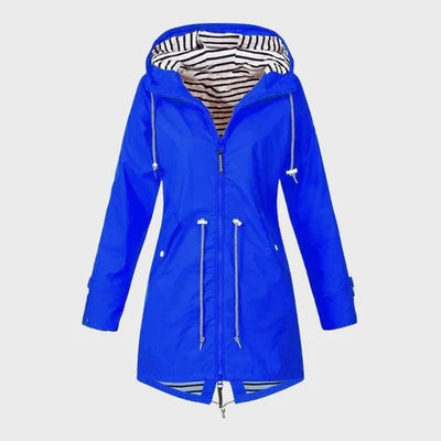 Rain Jacket Long Waterproof Lightweight & Breathable