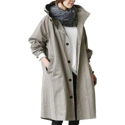 Raincoat Long Hooded Waterproof Lightweight