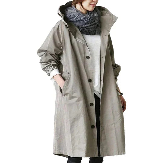 Raincoat Long Hooded Waterproof Lightweight