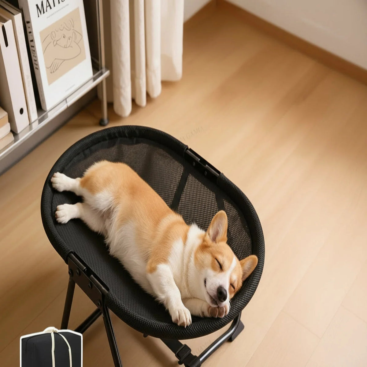 Raised Pet Bed Breathable Mesh Foldable Non-Slip Feet