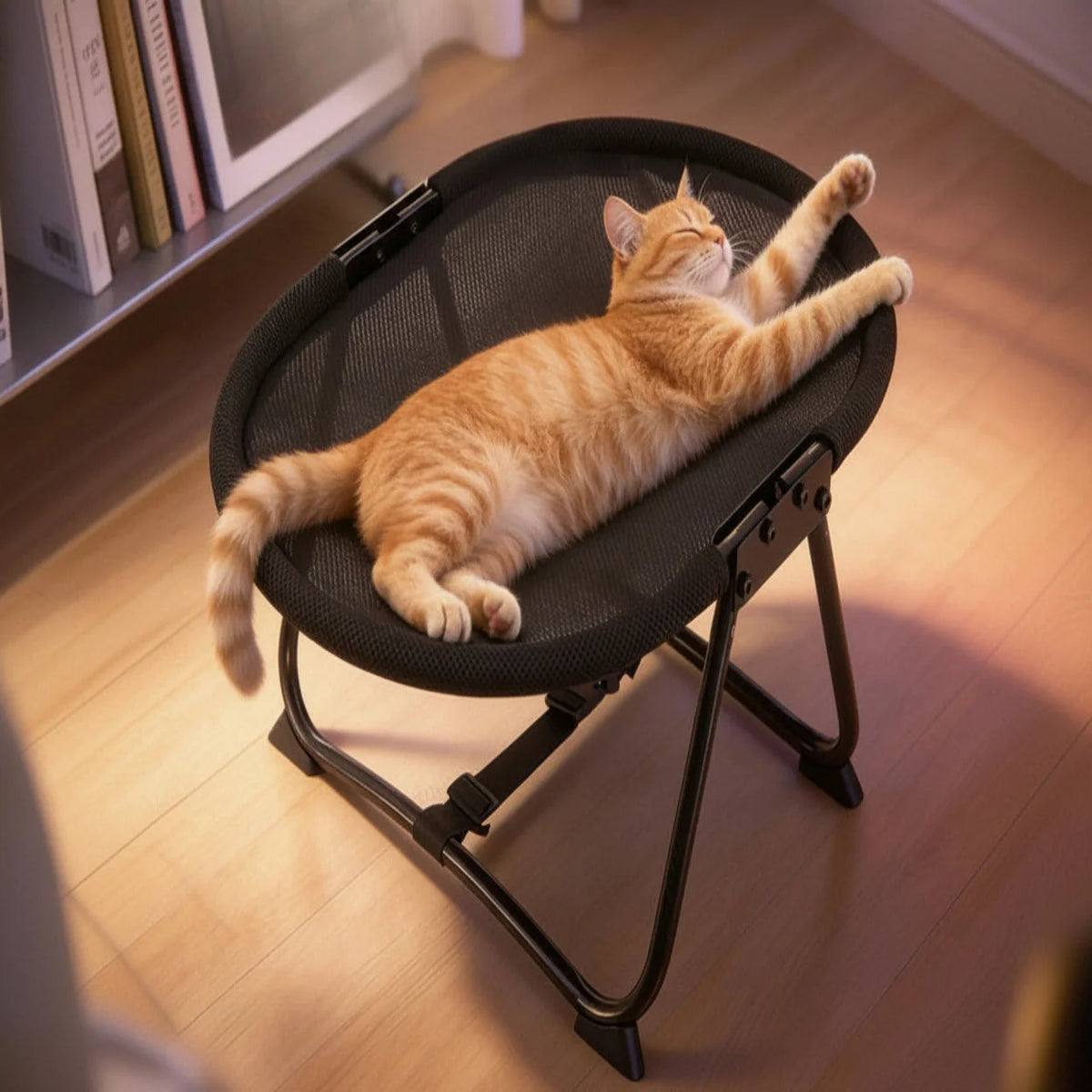 Raised Pet Bed Breathable Mesh Foldable Non-Slip Feet