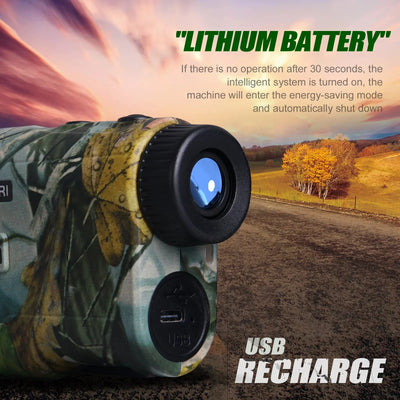 Range Finder 1000m Angle & Height Rechargeable
