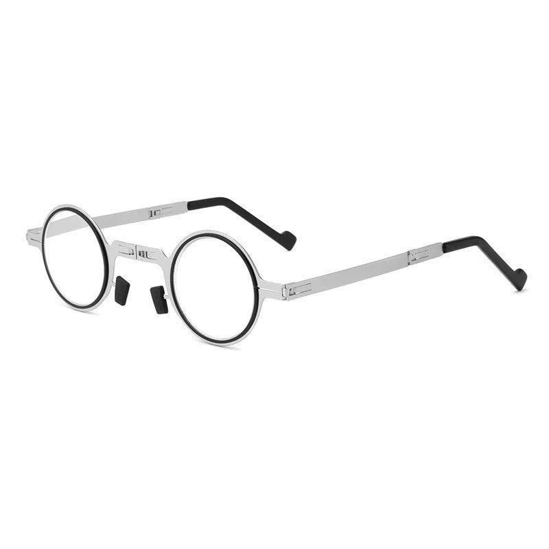 Reading Glasses Foldable Titanium Blue Light Filter