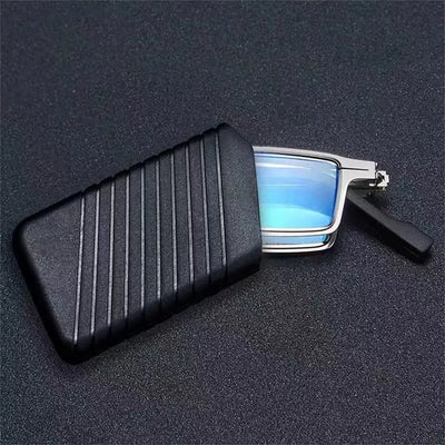 Reading Glasses Foldable Titanium Blue Light Filter