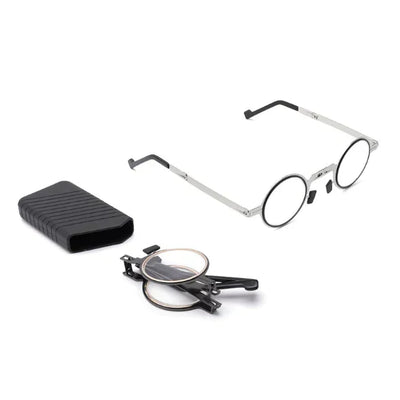 Reading Glasses Foldable Titanium Blue Light Filter