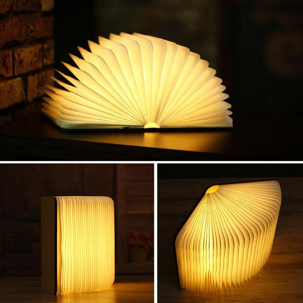 Reading Lamp Foldable Dimmable Three-Tone USB Rechargeable