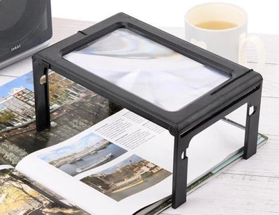 Reading Magnifier Hands-Free 3x Magnification Built-In LED