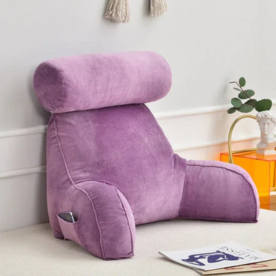 Reading Pillow Shredded Memory Foam Armrests & Side Pocket