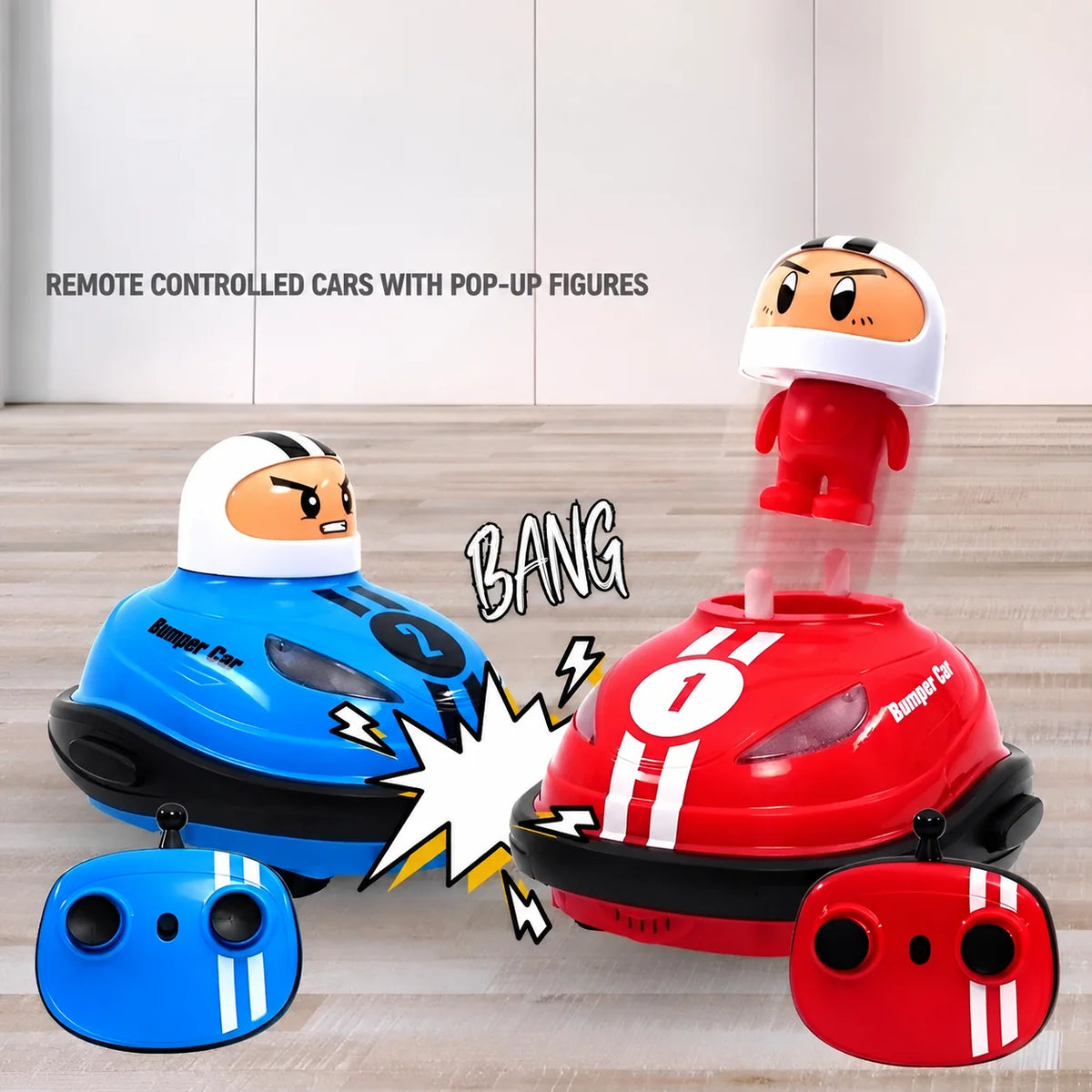 Remote Control Cars Crash-Activated Pop-Up Two Remotes