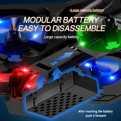 Remote-Controlled Jet 360-Degree Stunts & LED Lights Shock-Resistant