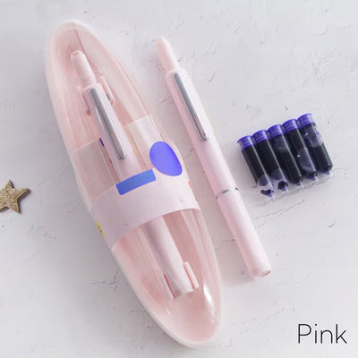 Retractable Pen Smooth Ink Refillable Stainless Steel Tip