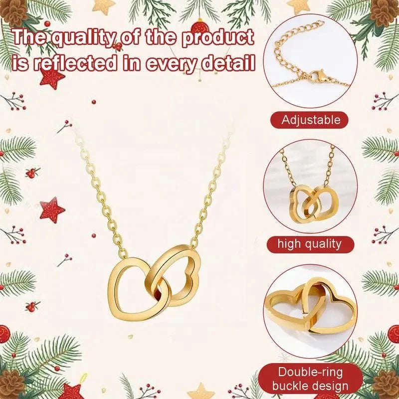 Ring And Necklace Set Rose Bear Heart Charms