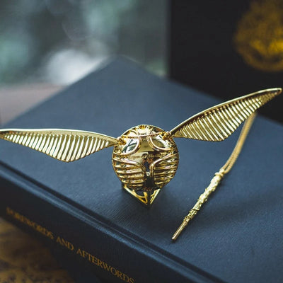 Ring Box Movable Wings Gold Finish