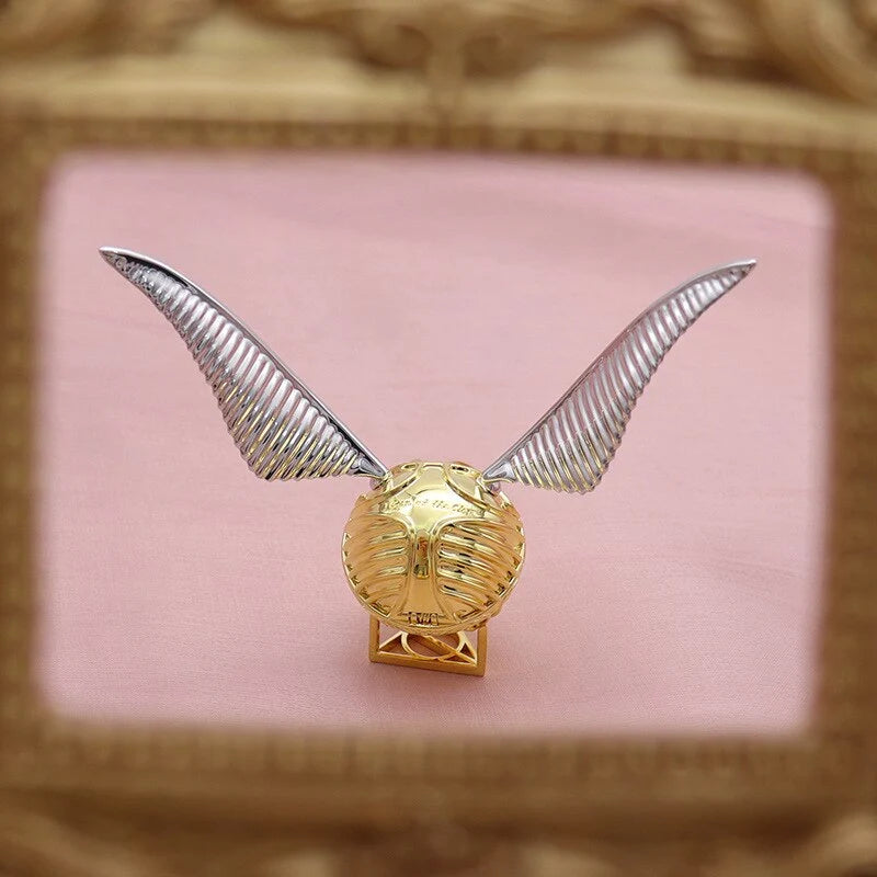 Ring Box Movable Wings Gold Finish