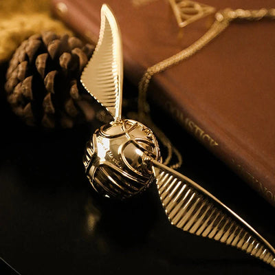 Ring Box Movable Wings Gold Finish