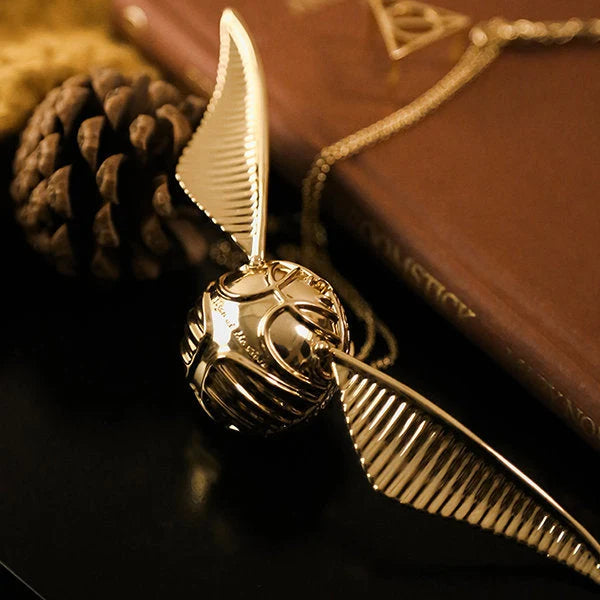 Ring Box Movable Wings Gold Finish