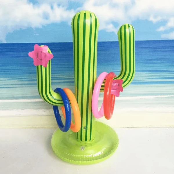 Ring Toss Game Inflatable Cactus Quick Inflate Pool & Beach