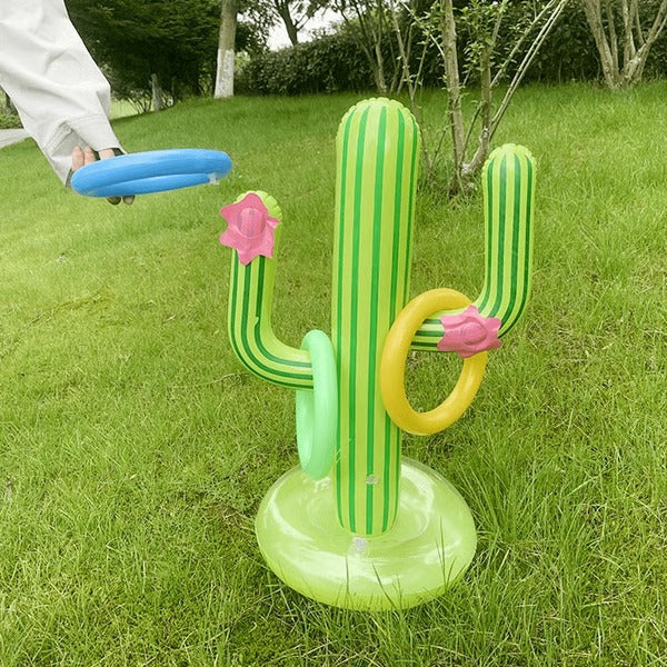 Ring Toss Game Inflatable Cactus Quick Inflate Pool & Beach